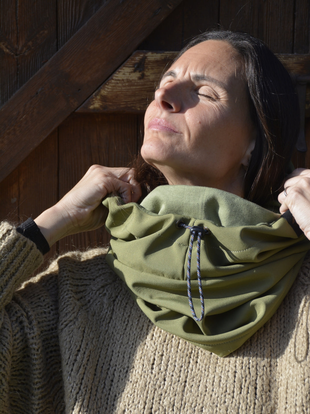 Balaclava Impermeable con tensor Verde Pistacho