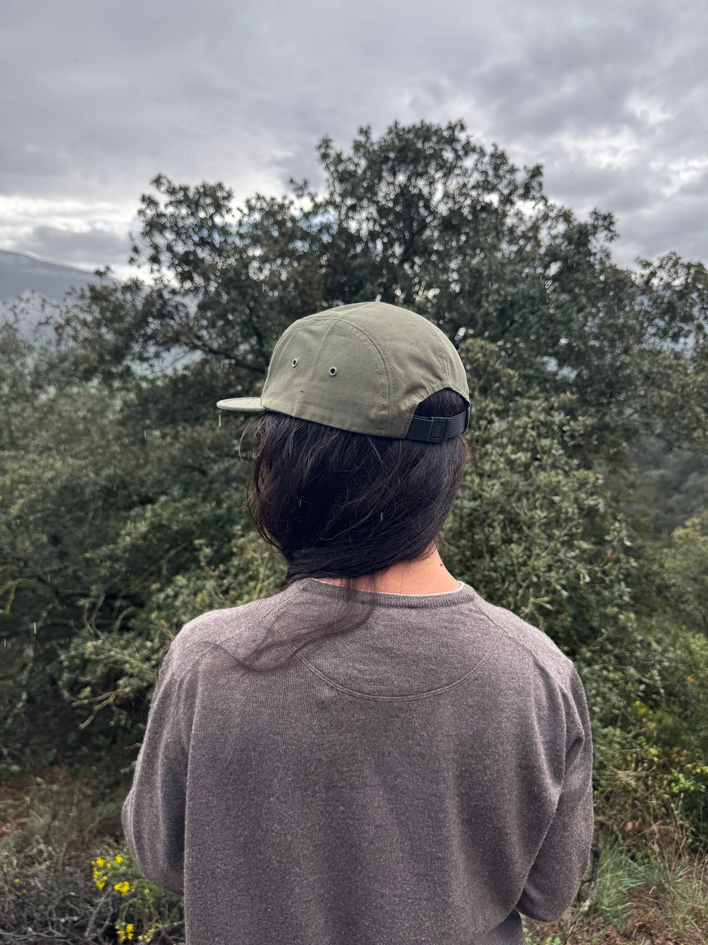 Gorra 5 paneles Verde Montaña