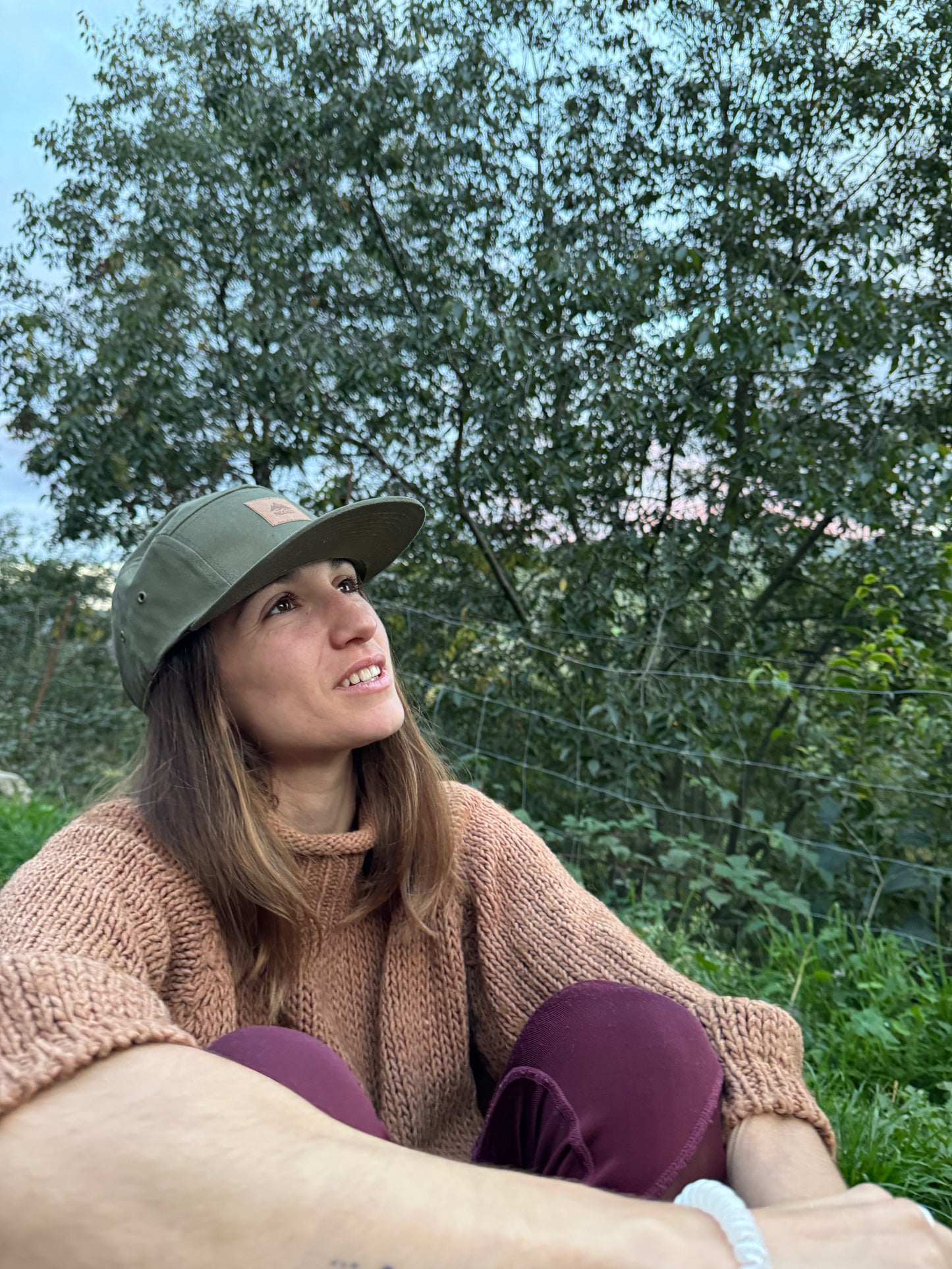 Gorra 5 paneles Verde Montaña