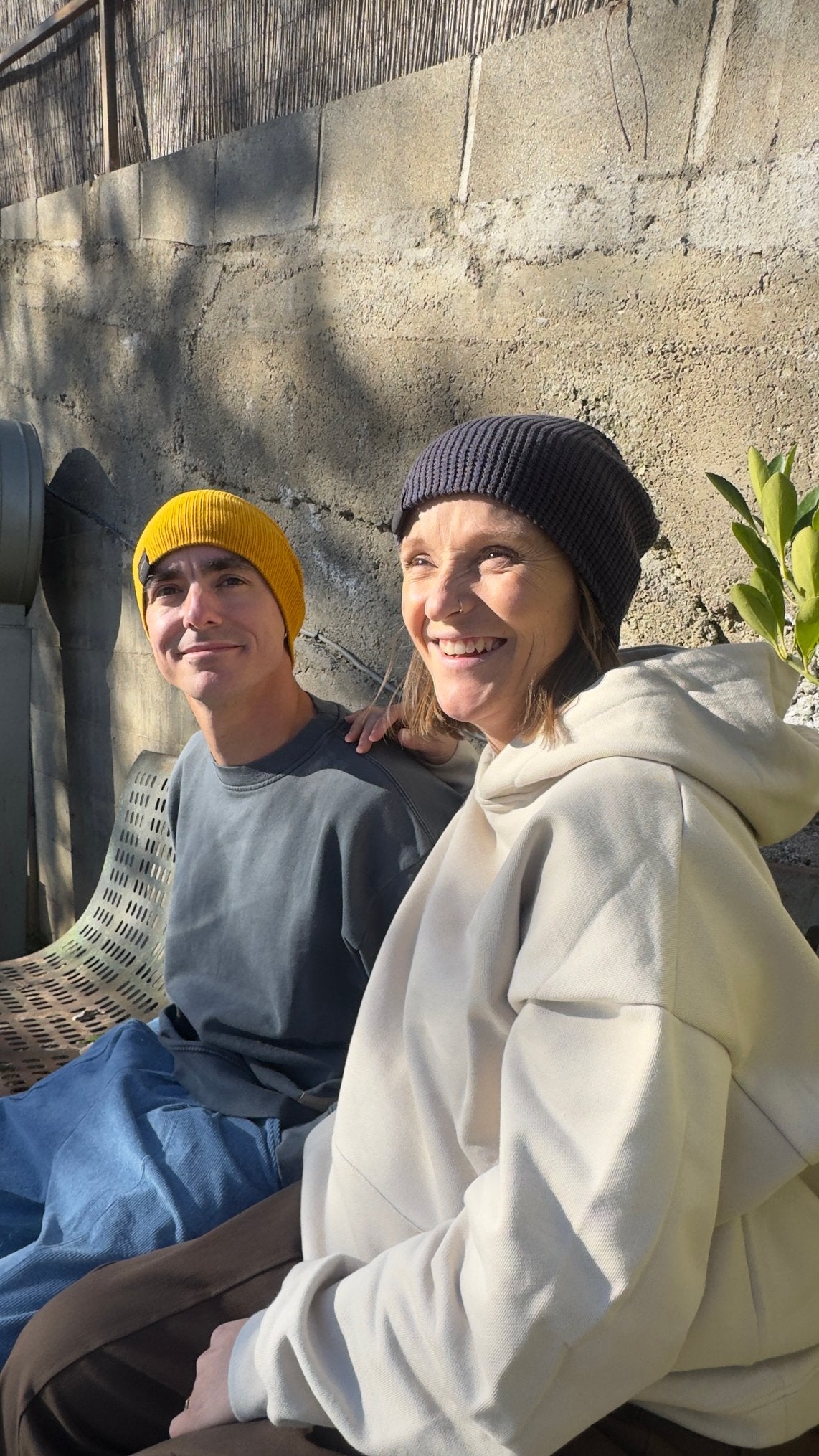 Gorro beanie multiposición gofre algodón gris