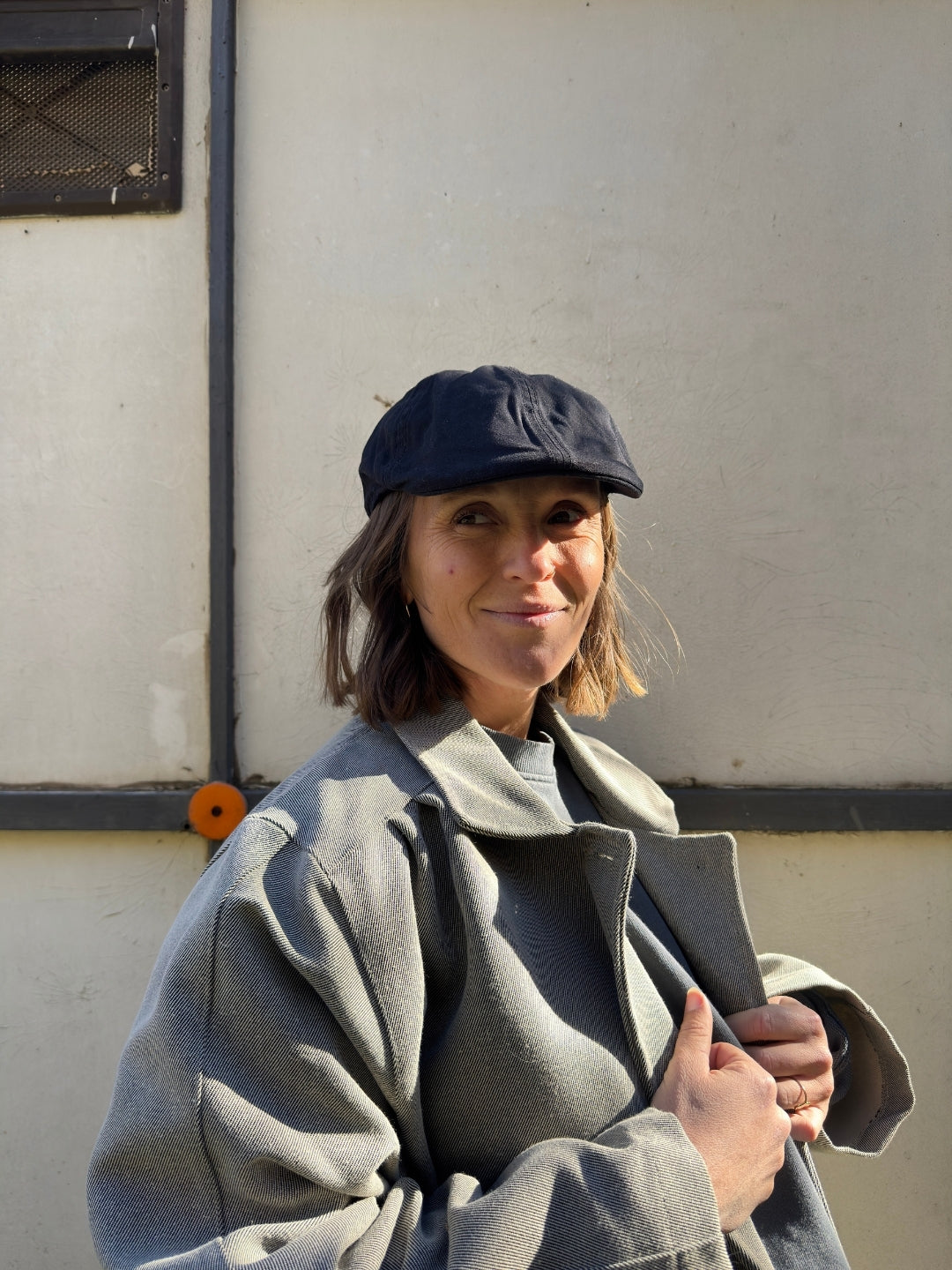 Boina Irlandesa algodón sarga negra