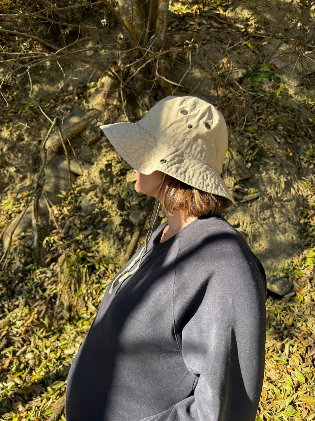 Sombrero Indiana algodón orgánico beige