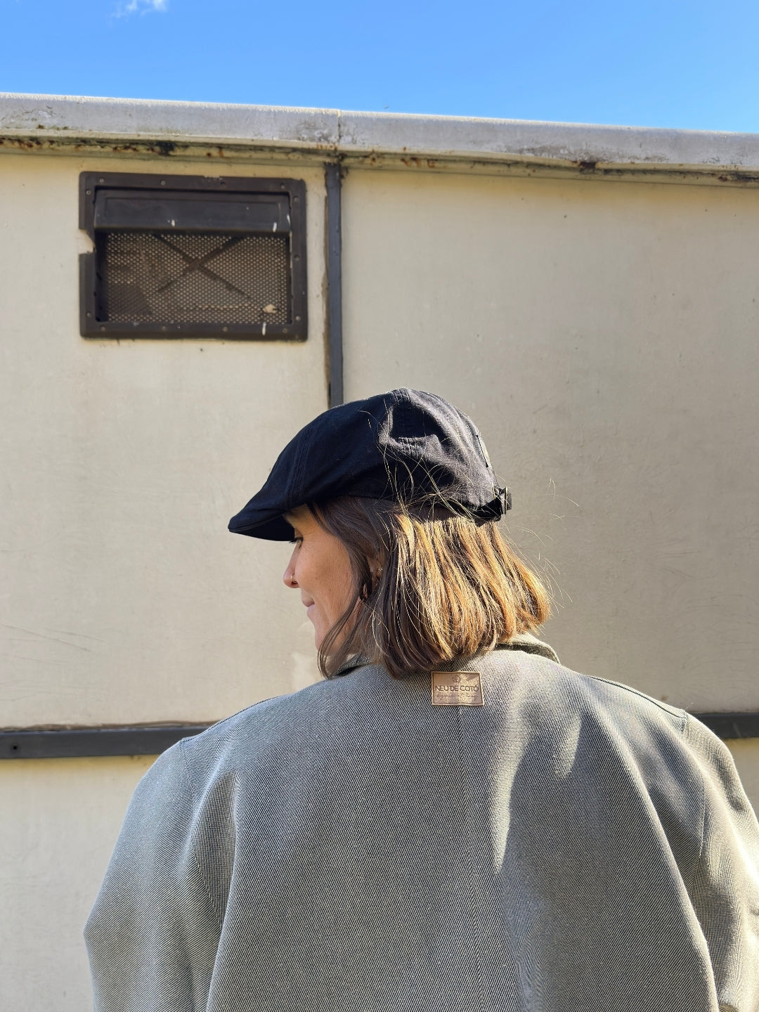 Boina Irlandesa algodón sarga negra