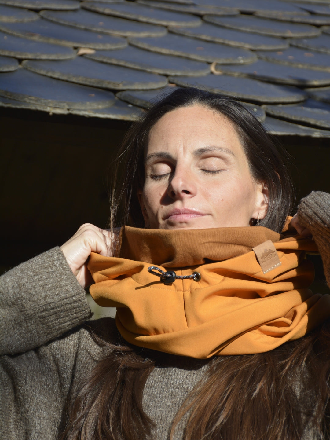 Balaclava Impermeable con tensor Naranja Albaricoque