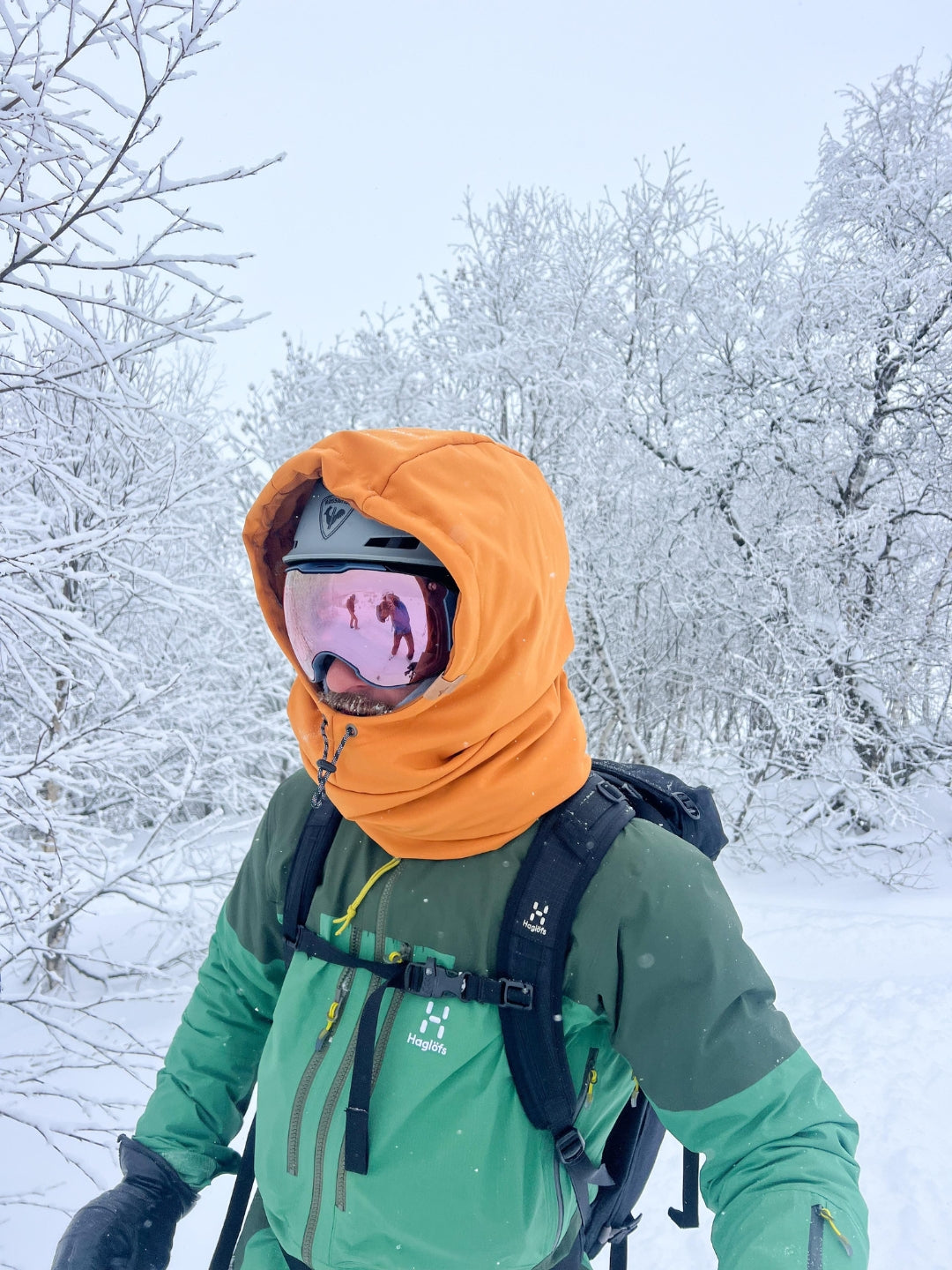 Balaclava Impermeable con tensor Naranja Albaricoque