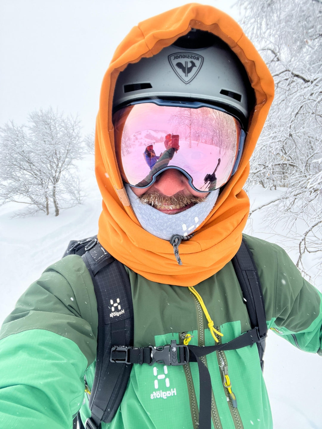 Balaclava Impermeable con tensor Naranja Albaricoque