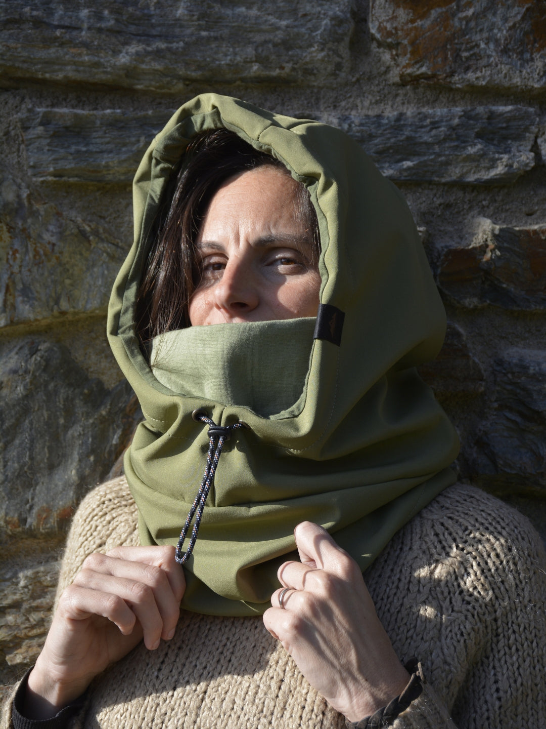 Balaclava Impermeable con tensor Verde Pistacho