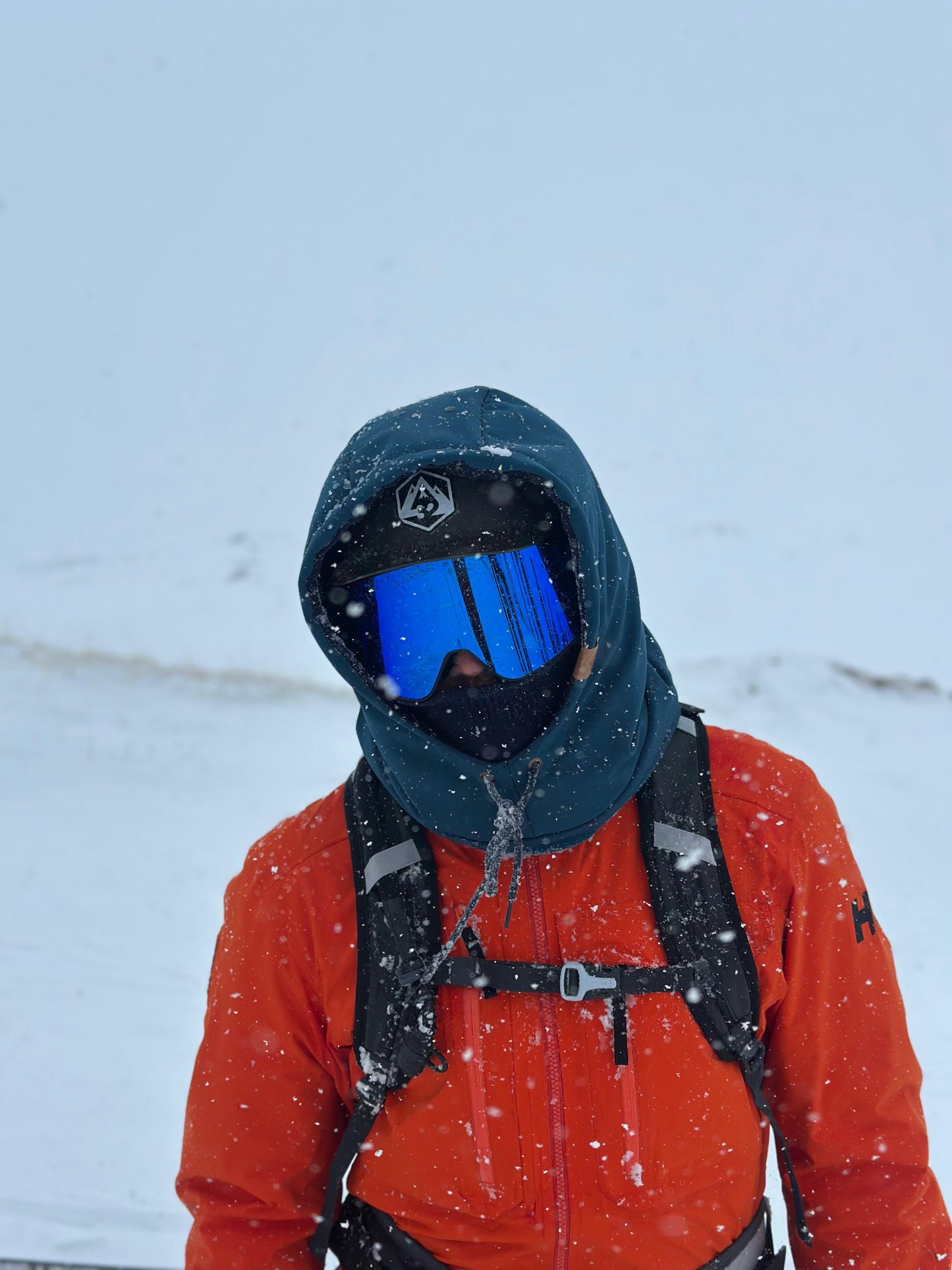 Balaclava Impermeable con cordones Azul Índigo