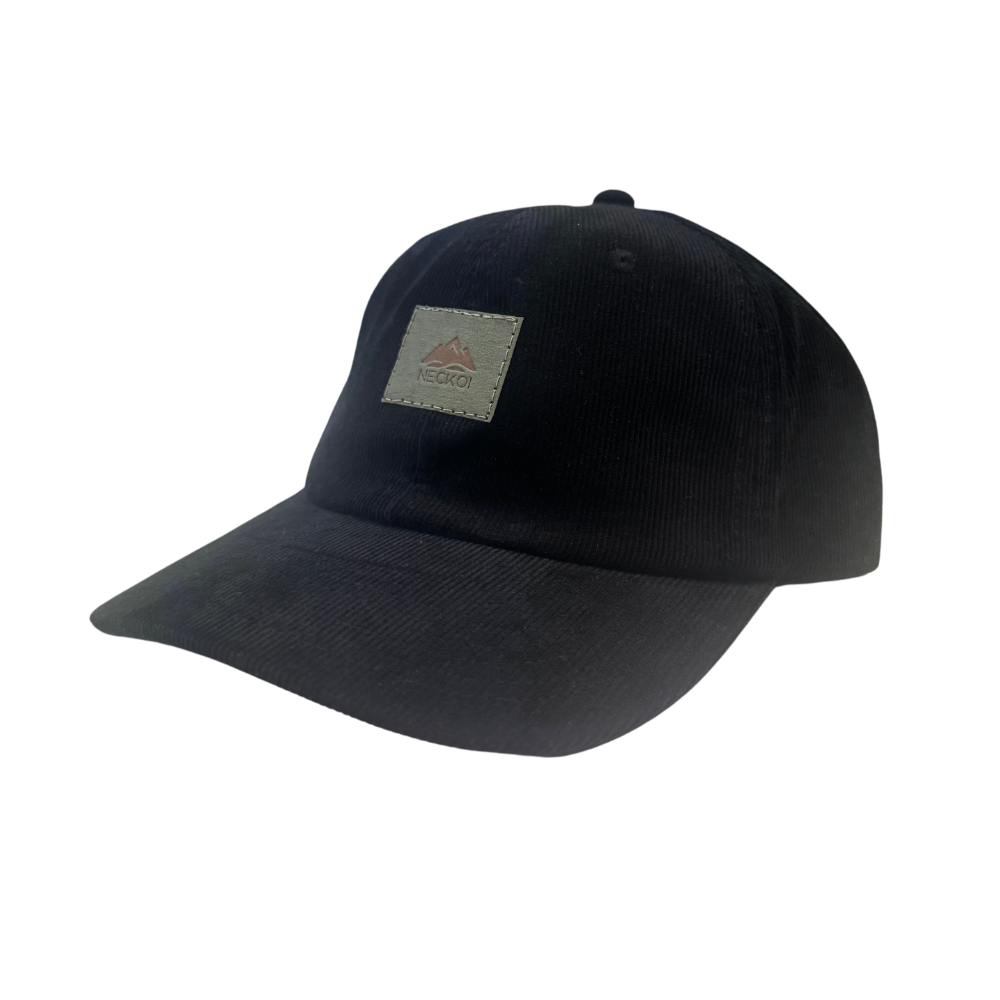 Gorra 6 paneles pana Negra