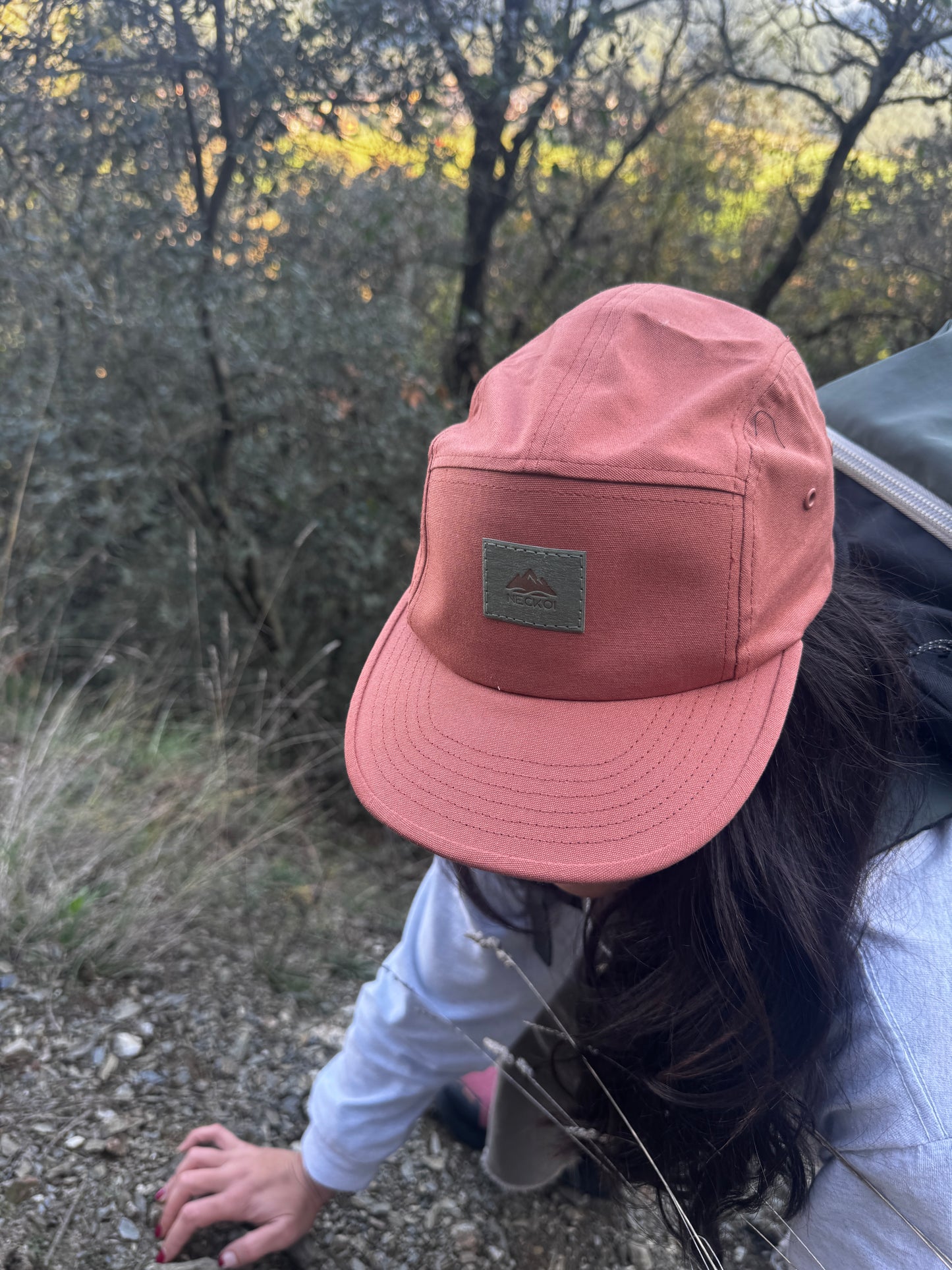 Gorra 5 paneles Rojo Terracota