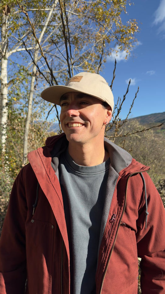 Gorra 6 paneles clásica algodón beige