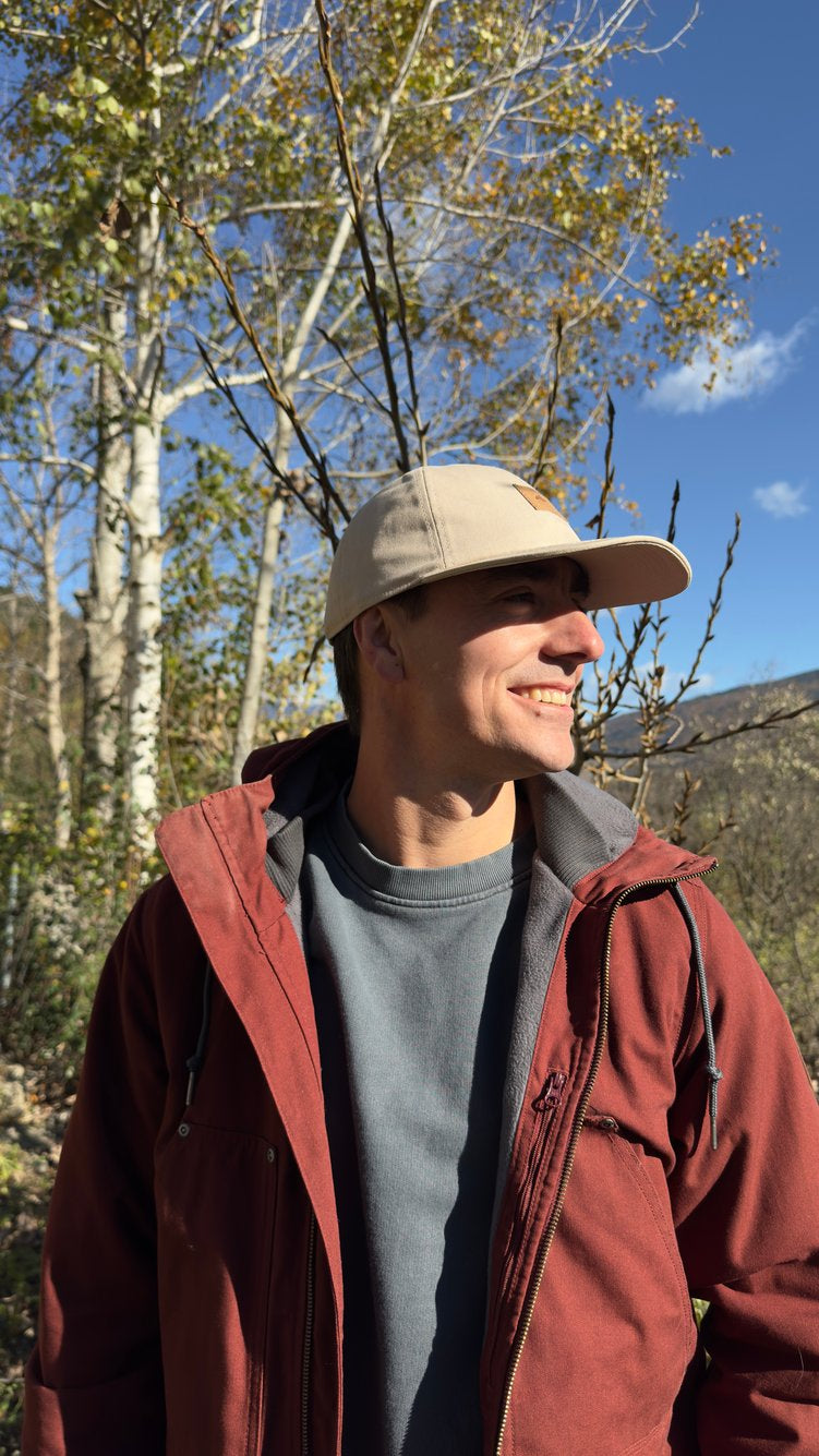 Gorra 6 paneles clásica algodón beige