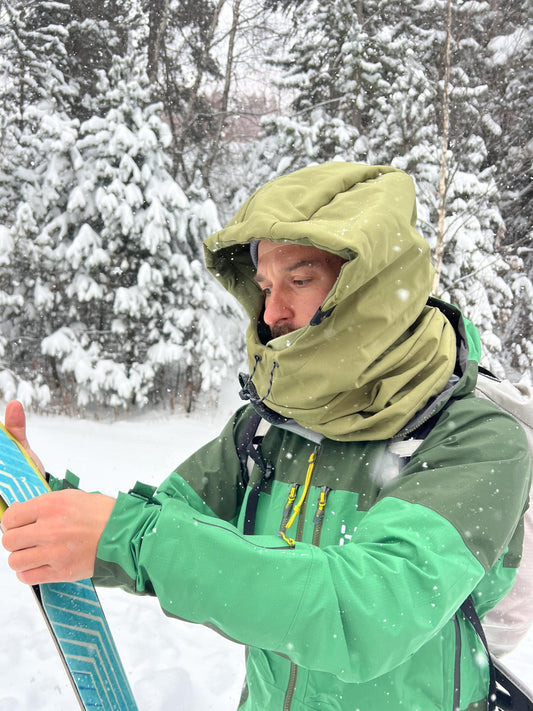 Balaclava Impermeable con tensor Verde Pistacho